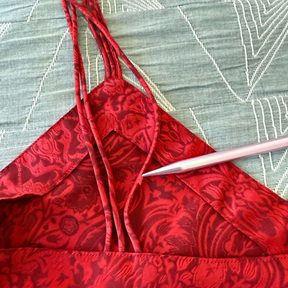 Victoria's Secret Gold Label Sexy Red Camisole Cami Tank Top | Vintage 90s Y2K - Picture 9 of 9
